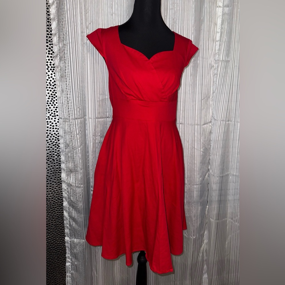 Elegant Red Women's Dress